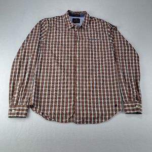 Scotch And Soda True‎ Gentleman Button Down Shirt Men's Large Plaid Multicolor